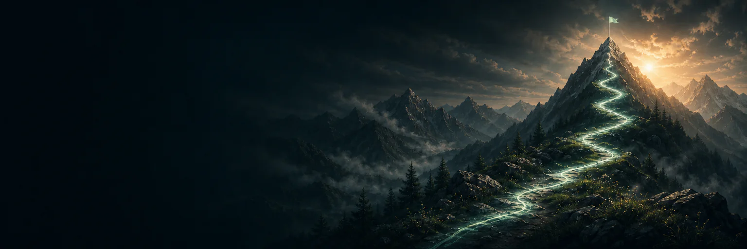 Mountain path representing a personal journey