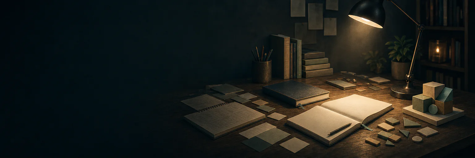 A quiet desk for capturing notes